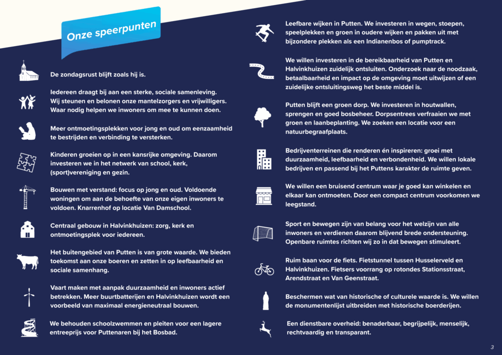 Standpunten ChristenUnie Putten